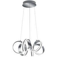 Stijlvolle LED Hanglamp 38W - Warm Wit 3000K - Dimbaar - Mat Grijs