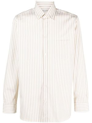 Golden Goose chemise en coton à rayures - Tons neutres