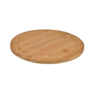 Bamboe broodplank/serveerplank/snijplank rond 25 cm