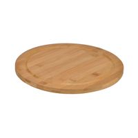 Bamboe broodplank/serveerplank/snijplank rond 25 cm