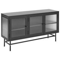 Beliani - DEVON - Sideboard - Zwart - Staal - thumbnail