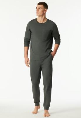 Schiesser Schiesser Heren Pyjama Long darkgreen 183125 58/3XL
