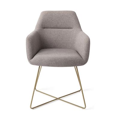 Jesper Home Kinko eetkamerstoel Earl Grey cross gold