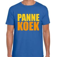 Foute Party Cadeau T-shirt heren - PANNEKOEK - blauw - feestkleding