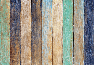 Oud gekleurde latten Houtstructuur vinyl tapijt