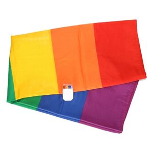 Regenboog vlag 90 x 150 cm met schmink stift