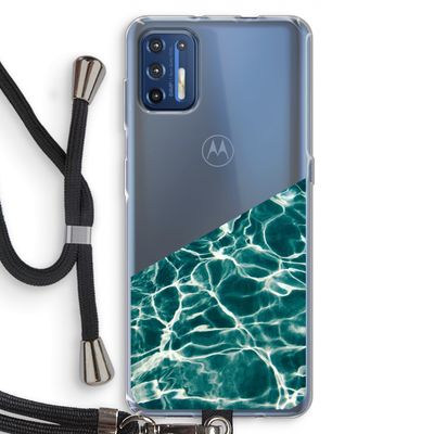 Weerkaatsing water: Motorola Moto G9 Plus Transparant Hoesje met koord