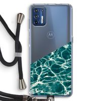 Weerkaatsing water: Motorola Moto G9 Plus Transparant Hoesje met koord