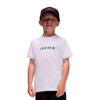 T-Shirt met Korte Mouwen voor kinderen Jordan Mj Wordmark Emb Crew Wit Maat 5-6 Jaar