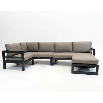 Grosso hoekbank 4 delig antraciet