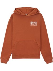 Sporty & Rich hoodie S&R Health en coton - Orange