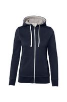 Hakro 255 Women's hooded jacket Bonded - Blue/Silver - M