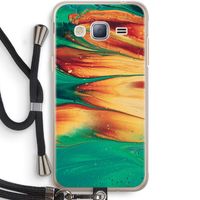 Green Inferno: Samsung Galaxy J3 (2016) Transparant Hoesje met koord