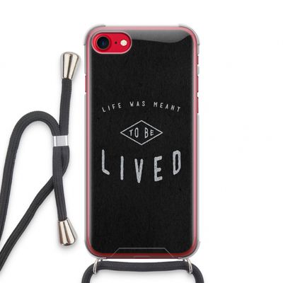 To be lived: iPhone SE 2020 Transparant Hoesje met koord