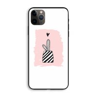 Zwart-wit cactus: iPhone 11 Pro Max Biologisch afbreekbaar hoesje