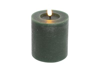 Led kaars Lyon D 7,5 H 8 cm dennen groen
