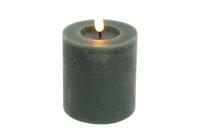 Led kaars Lyon D 7,5 H 8 cm dennen groen