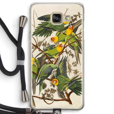 Carolinaparkiet: Samsung Galaxy A5 (2016) Transparant Hoesje met koord