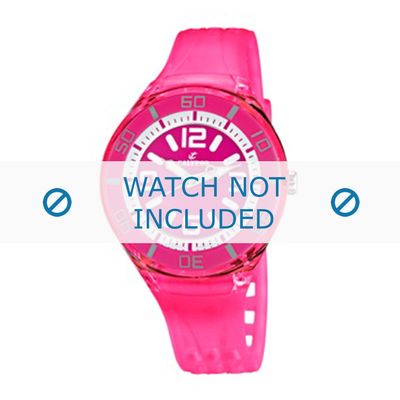 Calypso horlogeband K5588/4 Rubber Roze