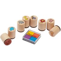 Houten Stempelset - Wilde Dieren