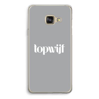 Topwijf Grijs Wit: Samsung Galaxy A3 (2016) Transparant Hoesje