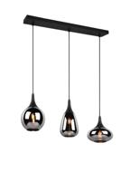 Trio 3-lichts hanglampLumina met smoke glas - 317000332
