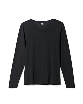 HEMA Dames Basic T-shirt Zwart (zwart)