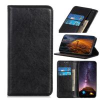 Magnetische Crazy Horse textuur horizontale Flip lederen case voor de iPhone XIR (2019) met houder & card slots & portemonnee (zwart)