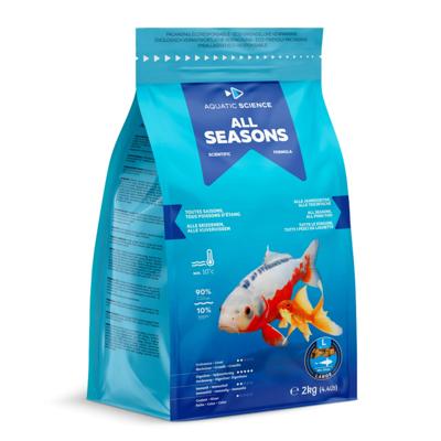 Aquatic Science All Seasons Large 2kg - Uitgebalanceerd Visvoer voor Groei & Vitaliteit