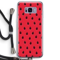 Watermelon: Samsung Galaxy S8 Transparant Hoesje met koord