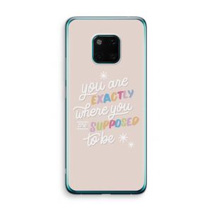 Right Place: Huawei Mate 20 Pro Transparant Hoesje