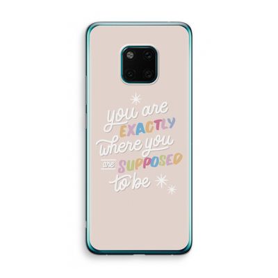 Right Place: Huawei Mate 20 Pro Transparant Hoesje