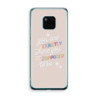 Right Place: Huawei Mate 20 Pro Transparant Hoesje Right Place: Huawei Mate 20 Pro Transparant Hoesje