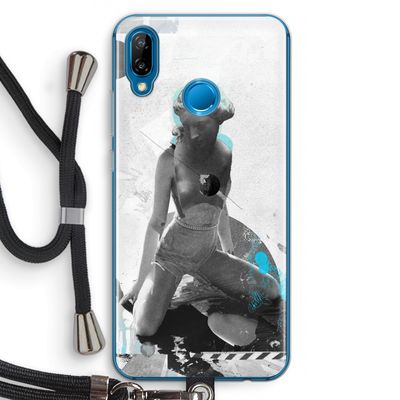 I will not feel a thing: Huawei P20 Lite Transparant Hoesje met koord