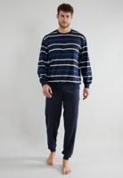 Gotzburg pyjama Klima active met boorden blauw