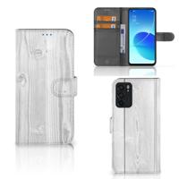 OPPO Reno6 5G | Book Style Case | White Wood