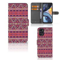 Motorola Moto G22 Telefoon Hoesje Aztec Paars