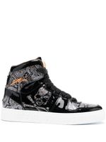 Philipp Plein baskets montantes à motif cachemire - Noir - thumbnail