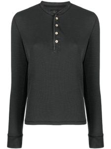 Ralph Lauren RRL t-shirt nervuré à manches longues - Noir