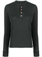 Ralph Lauren RRL t-shirt nervuré à manches longues - Noir