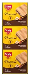 Schar Noccioli Hazelnoot-Crème Wafels Glutenvrij