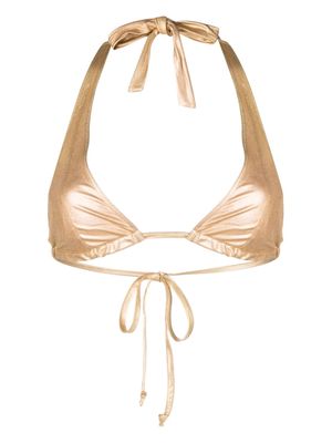 Forte Forte bikini métallisé à dos nu