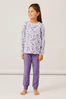 Name it meisjes pyjama - Purple Flower