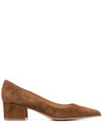 Gianvito Rossi escarpins Piper 40 mm en daim - Marron - thumbnail