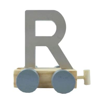 JeP kids houten treinletter R-zand