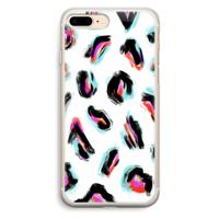 Cheetah color: iPhone 7 Plus Transparant Hoesje