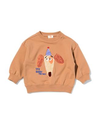 HEMA Babysweater Dog Bruin (bruin)