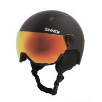Sinner Titan Visor Helm Matte Black-Red L