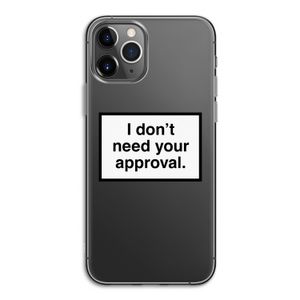 Don't need approval: iPhone 11 Pro Transparant Hoesje