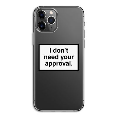 Don't need approval: iPhone 11 Pro Transparant Hoesje